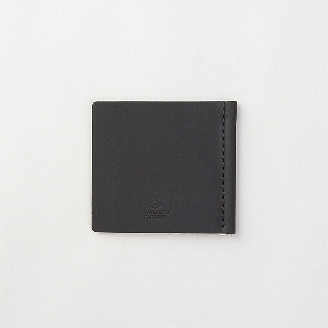 TRAVELER'S COMPANY Traveler's Factory Leather Money Clip - Black -