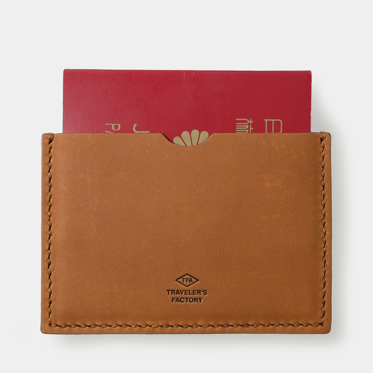 TRAVELER'S COMPANY Traveler's Factory Leather Passport Case - Camel -