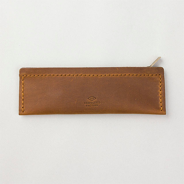 TRAVELER'S COMPANY Traveler's Factory Leather Pen Case - S Size / Camel -