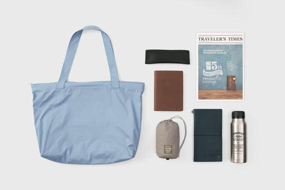TRAVELER'S COMPANY Traveler's Factory x TO&FRO Rain Bag - Blue Gray -