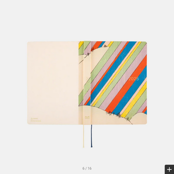 Hobonichi Techo 2025 Unsodo: Bijutsukai (Rainbow) HON / A5 Size / Daily / Jan start / Mon start - English Edition