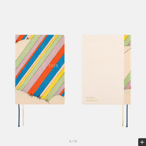 Sale! Hobonichi Techo 2025 Unsodo: Bijutsukai (Rainbow) HON / A6 Size / Daily / Jan start / Mon start - English Edition