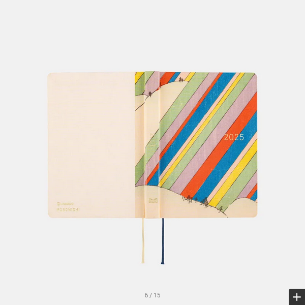 Sale! Hobonichi Techo 2025 Unsodo: Bijutsukai (Rainbow) HON / A6 Size / Daily / Jan start / Mon start - English Edition