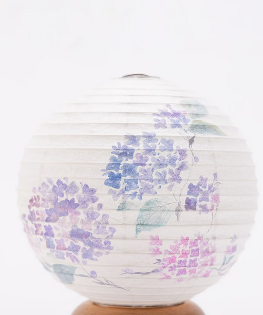 Mini Yame Lantern - Hydrangea - , Japanese Chochin, traditional japanese paper lantern