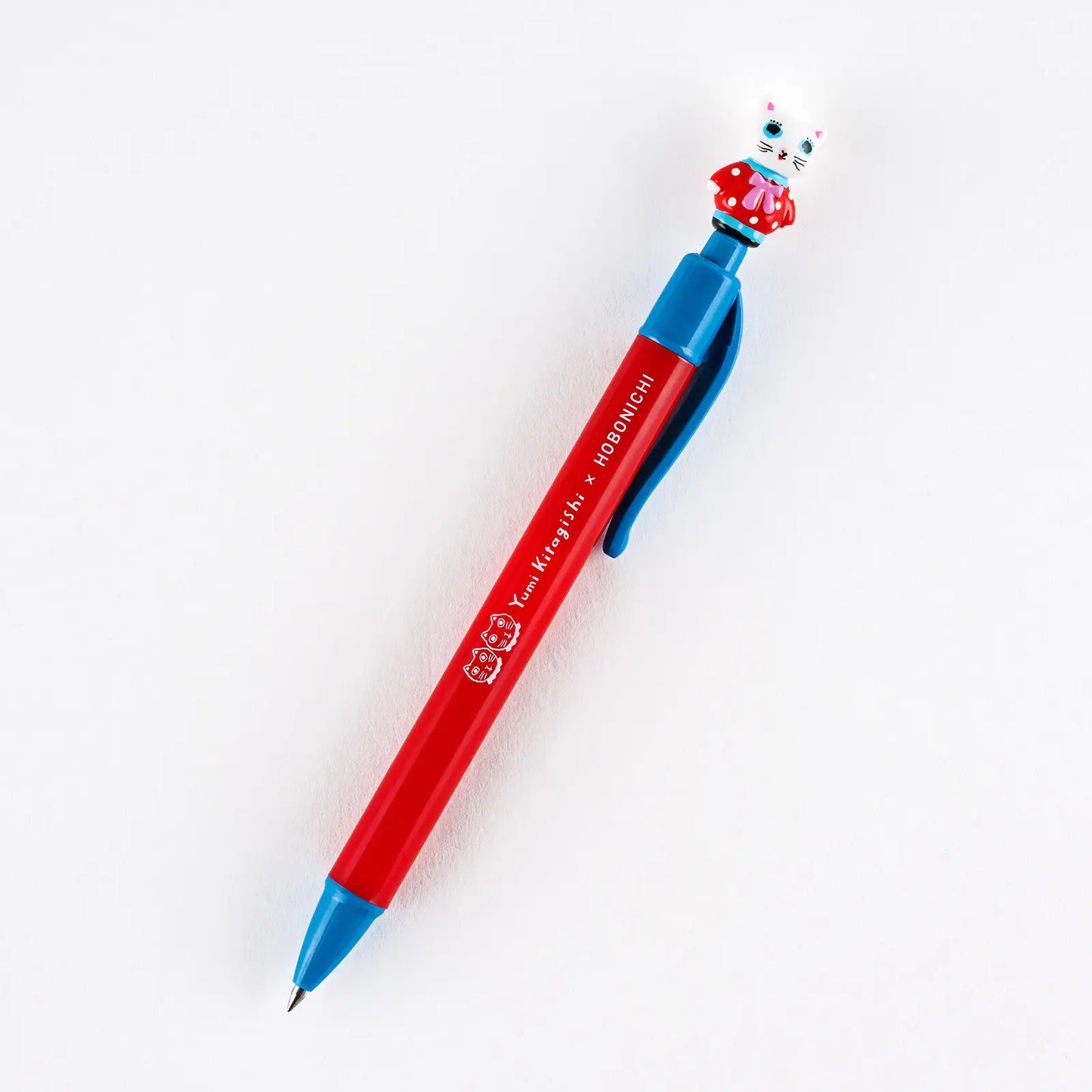 PRE-ORDER Yumi Kitagishi: Ballpoint Pen - White Cat , 2026 Hobonichi Accessories