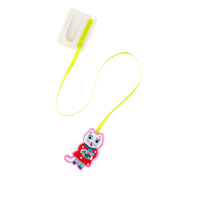 PRE-ORDER Yumi Kitagishi: Embroidered Bookmark - White Cat , 2026 Hobonichi Accessories