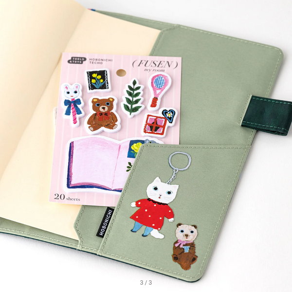 Yumi Kitagishi: Hobonichi Sticky Note Tabs - My Room, 2025 Hobonichi Accessories