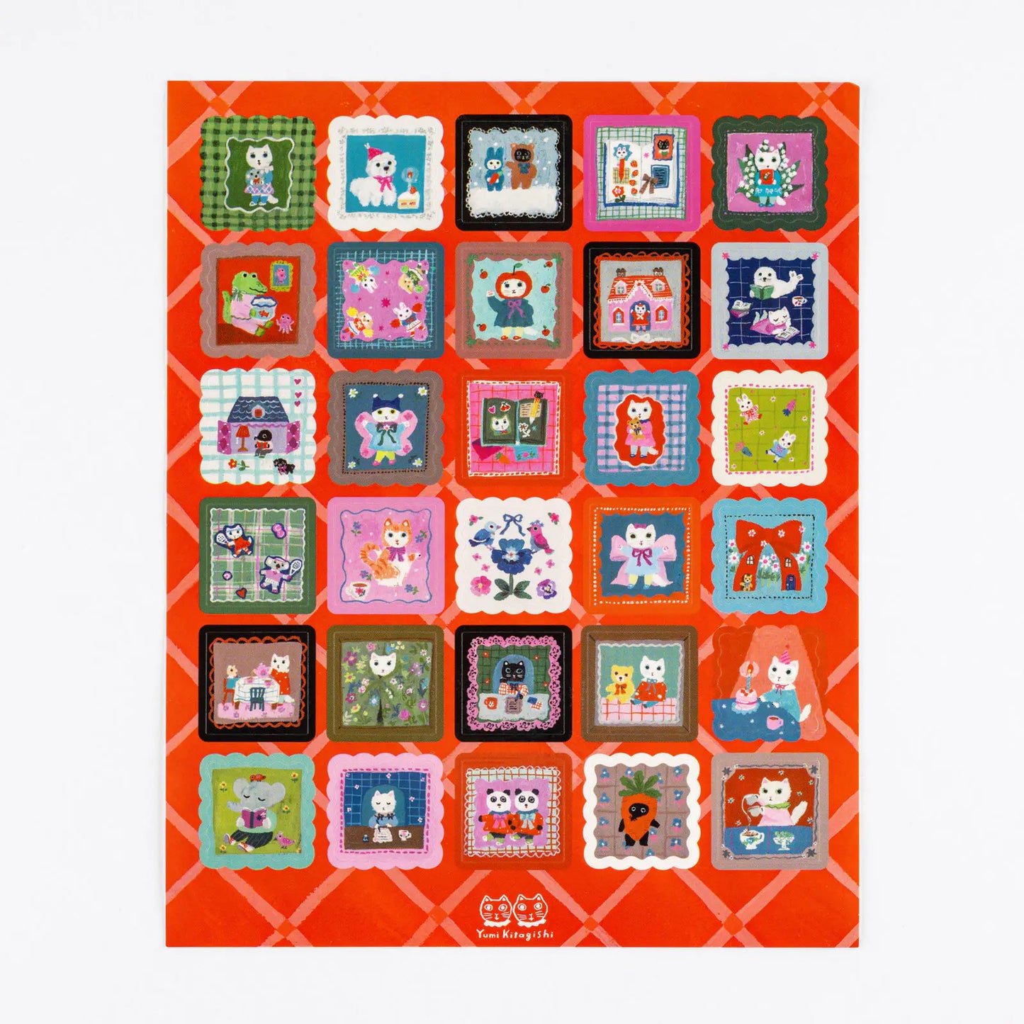 PRE-ORDER Yumi Kitagishi: Stickers - Daily Life of White Cat , 2026 Hobonichi Accessories