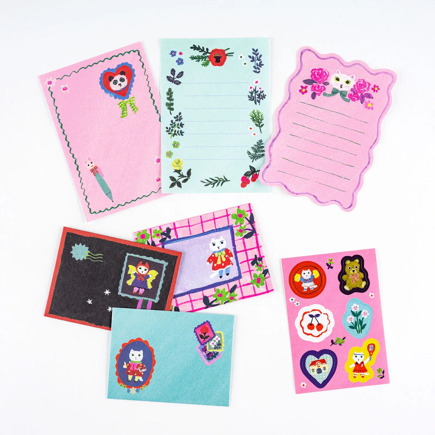 PRE-ORDER Yumi Kitagishi: White Cat’s Mini Letter Set , 2026 Hobonichi Accessories