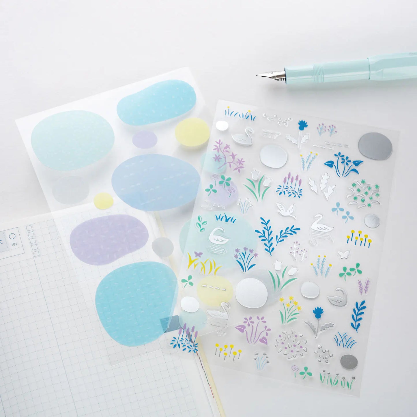 PRE-ORDER Yuri Sanae: Layering Stickers (Forest Lake) , 2026 Hobonichi Accessories