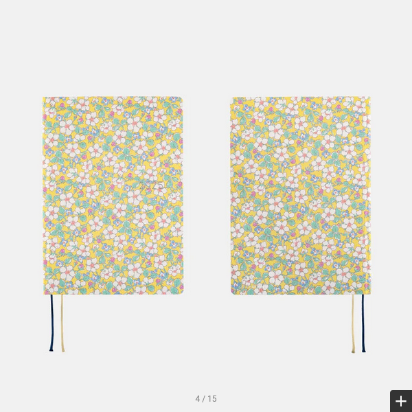 Hobonichi Techo 2025 Liberty Fabrics: Paysanne Blossom HON / A5 Size / Daily / Jan start / Mon start - English Edition