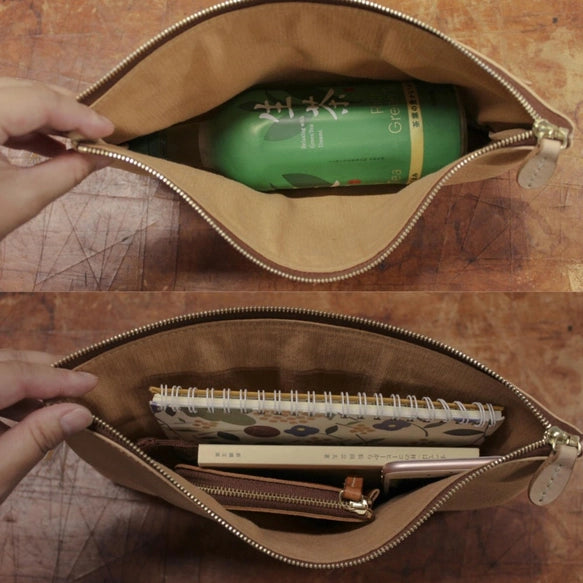 High Quality Tochigi Leather Cross Body Bag, Messenger Bag, Handmade in Japan