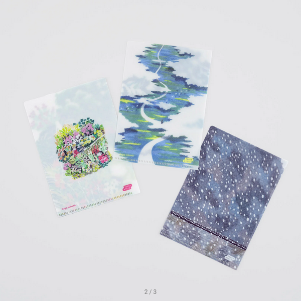 iyo okumi: Hobonichi Clear Folder Set of 3 for A6 Size (iyo okumi), 2025 Hobonichi Accessories