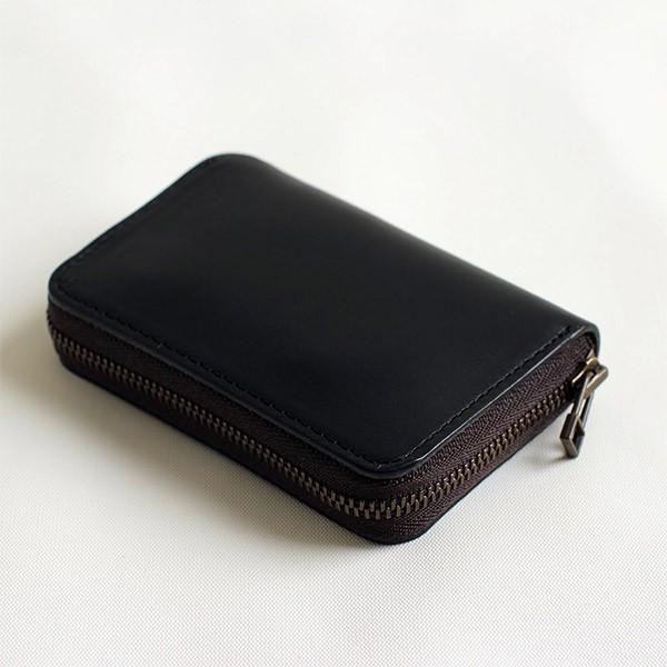 Bi-Fold Leather Compact Wallet, Made in Japan