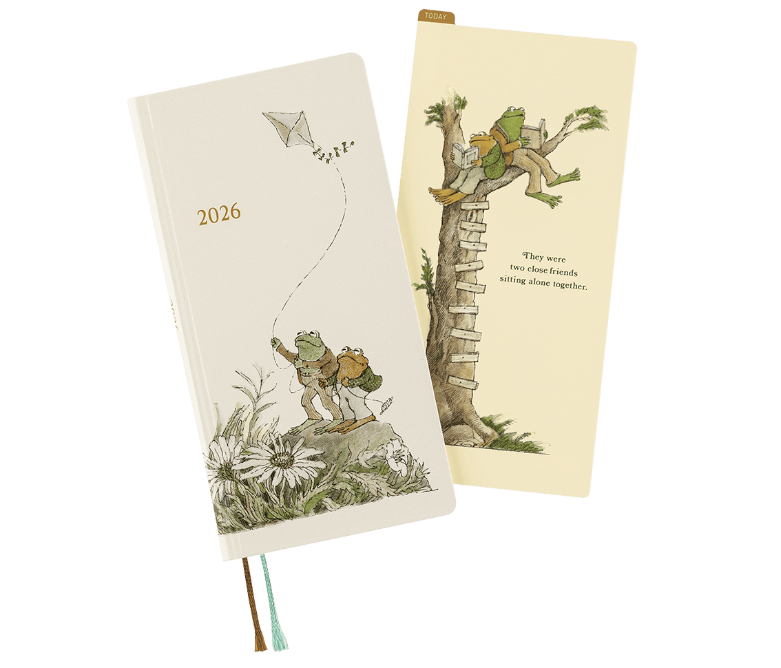 Hobonichi Techo 2026 Loft Exclusives edition - Frog and Toad Weeks Hardcover Book - Japanese Edition - with Pencil Board