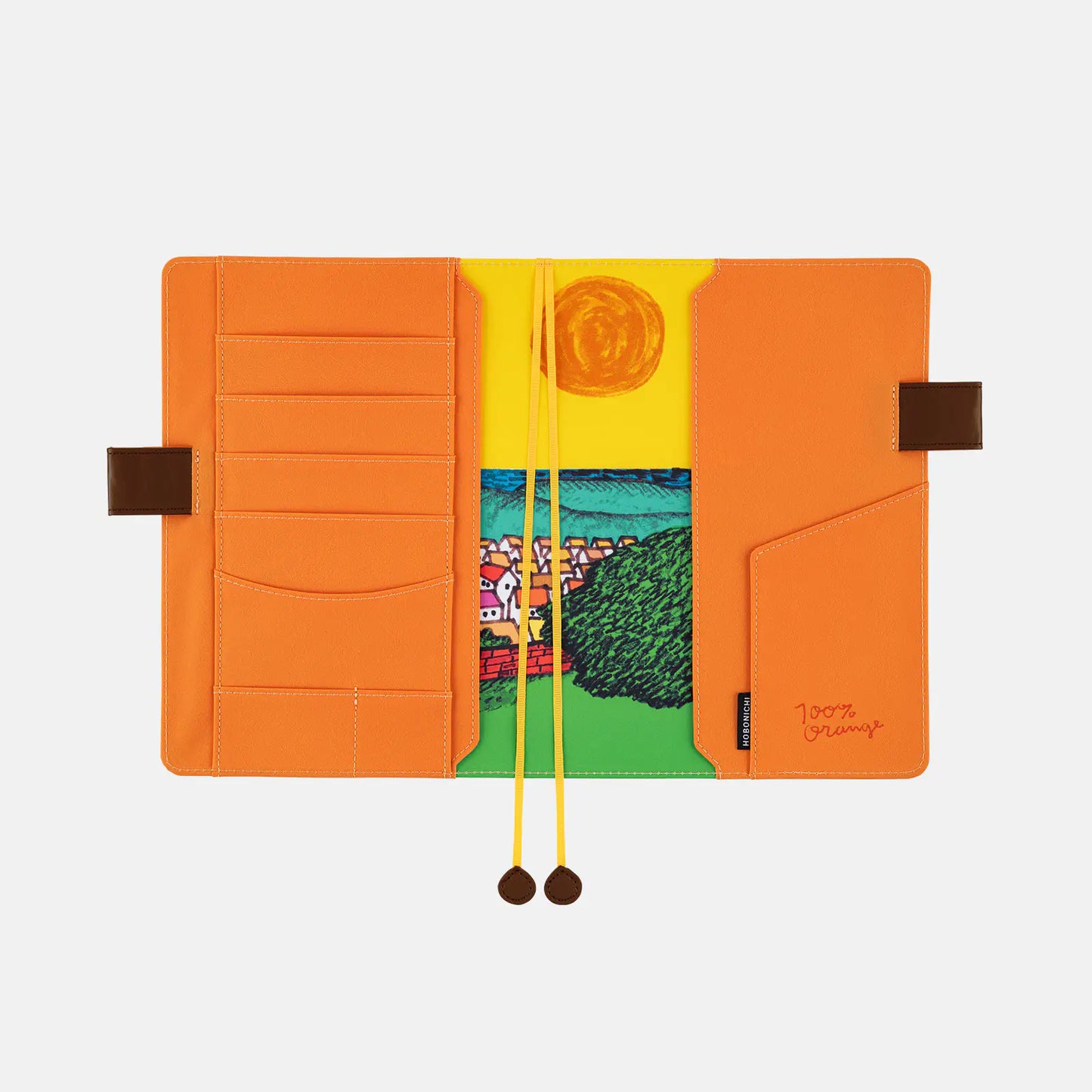 100%ORANGE: Where’s the Squirrel Going [Hobonichi Cousin (A5) Techo Cover] (Cover Only)