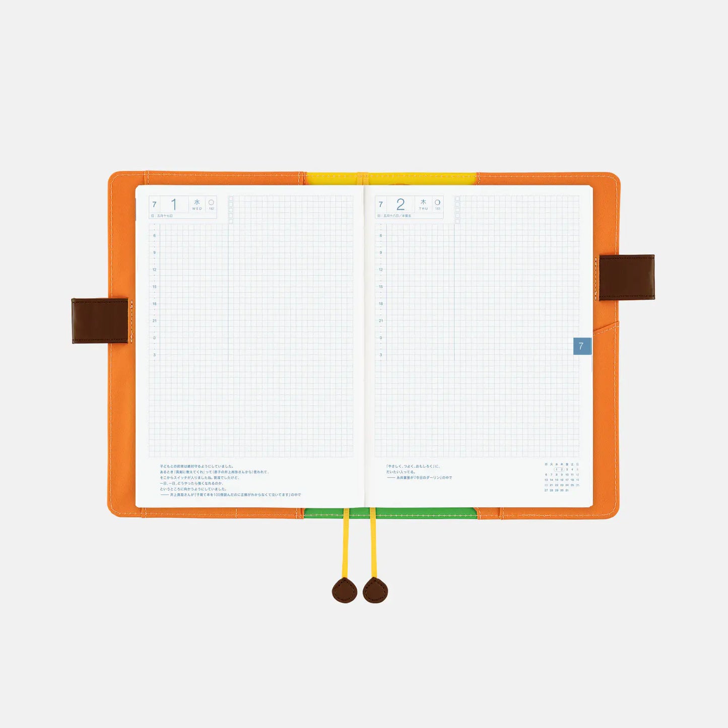100%ORANGE: Where’s the Squirrel Going [Hobonichi Cousin (A5) Techo Cover] (Cover Only)
