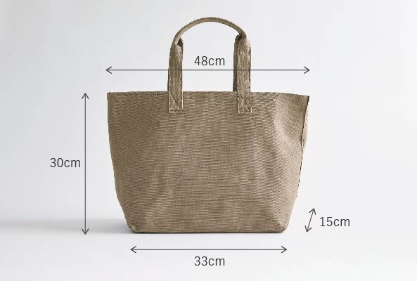 Kurashiki Hampu Canvas Tote Bag - Khaki Gray -, Japanese canvas tote bag