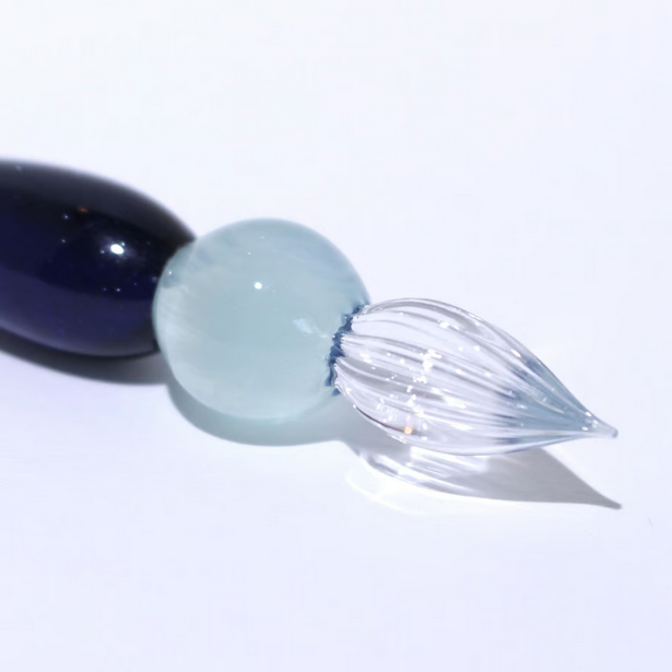 Japanese Glass Dip Pen - Short / Navy - , Gifts for Writers