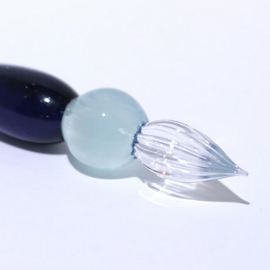 Japanese Glass Dip Pen - Short / Navy - , Gifts for Writers