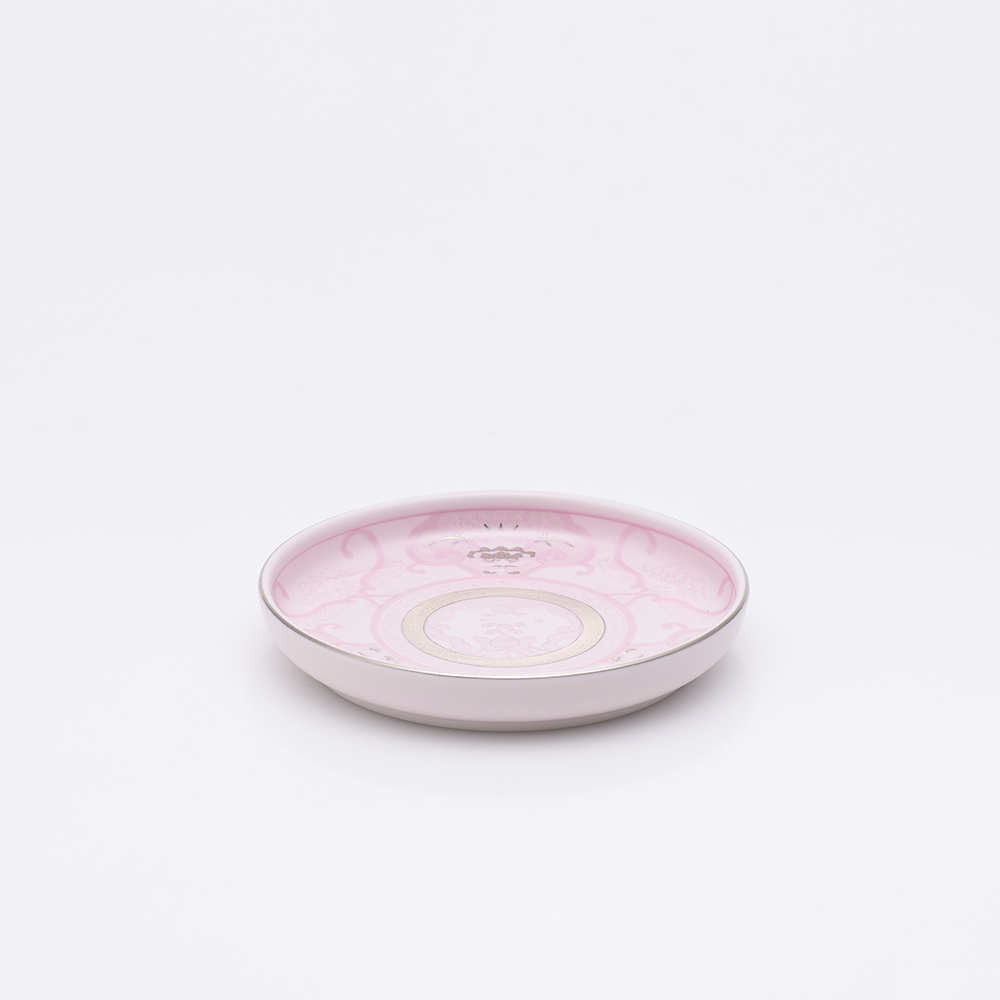 Arita Yaki(ware) Small Plate 13.5 cm (5.3 inches) - Cherry Blossom Pink
