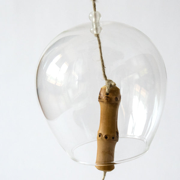 Japanese Glass Wind Bell made in Kyoto, Japanese furin, Japanese wind bell, Japanese wind chime
