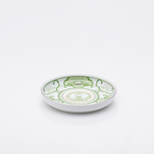 Arita Yaki(ware) Small Plate 13.5 cm (5.3 inches) - Japanese Tea Green