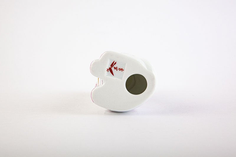 Arita Yaki(ware) Japanese Lucky Cat Figure - Cherry Blossom