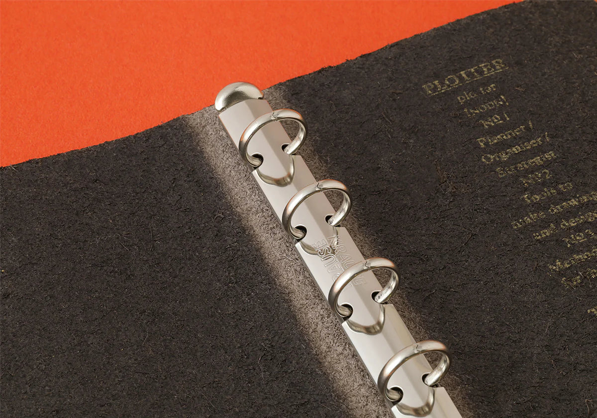 PLOTTER Horse Hair II 5-Ring Leather Binder PLT5016 (Mini 5 Size)