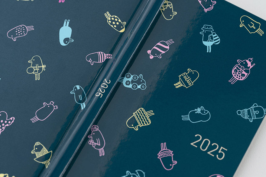 Hobonichi Techo 2025 Spring April Start - Hobotoridori: Sparkling Hobotoridori Weeks Hardcover Book / Weekly Horizontal / Mon start - Japanese Edition -