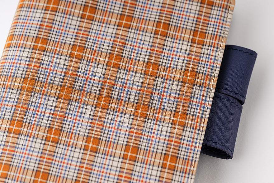 Shirt Fabric: Brownie Plaid [Hobonichi Original (A6) Techo Cover] (Cover Only)