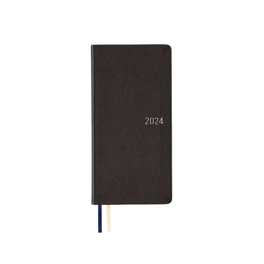 Sale! 2024 Hobonichi Techo Leather: Classical Navy Weeks Hardcover Book - English Edition