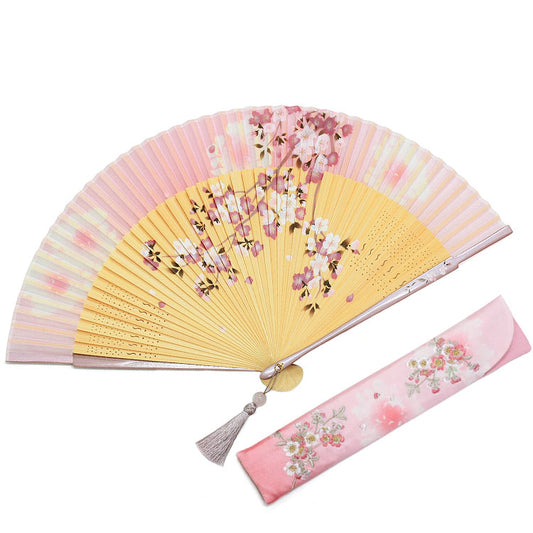Cherry Blossom Sensu (Japanese folding fan) for Women - Pink -