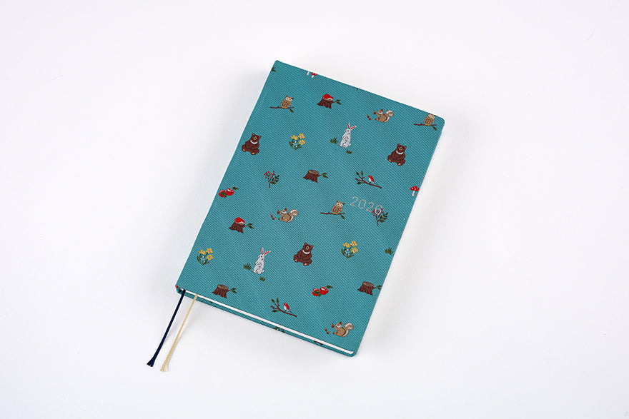 PRE-ORDER Hobonichi Techo 2026 Bow & Tie: In the Forest HON / A5 Size / Daily / Jan start / Mon start - English Edition