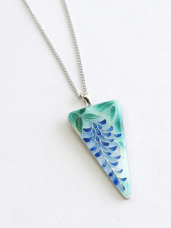Yusen-Shippo Pendant Necklace - Wisteria, Japanese Jewelry