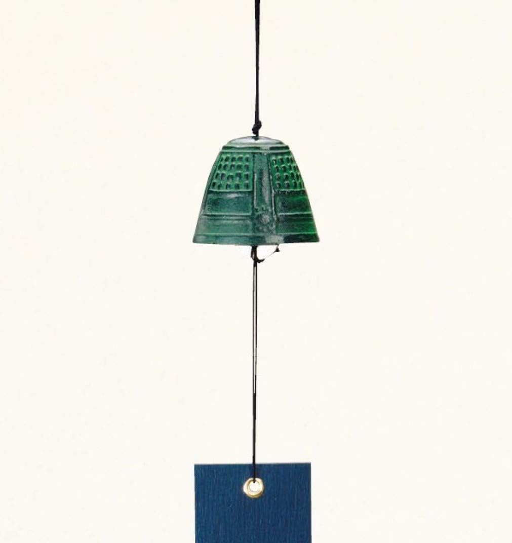 Temple Bell Shaped Nambu Ironware Cast Iron Wind Bell, Japanese Wind Bell, Japanese Wind Chime