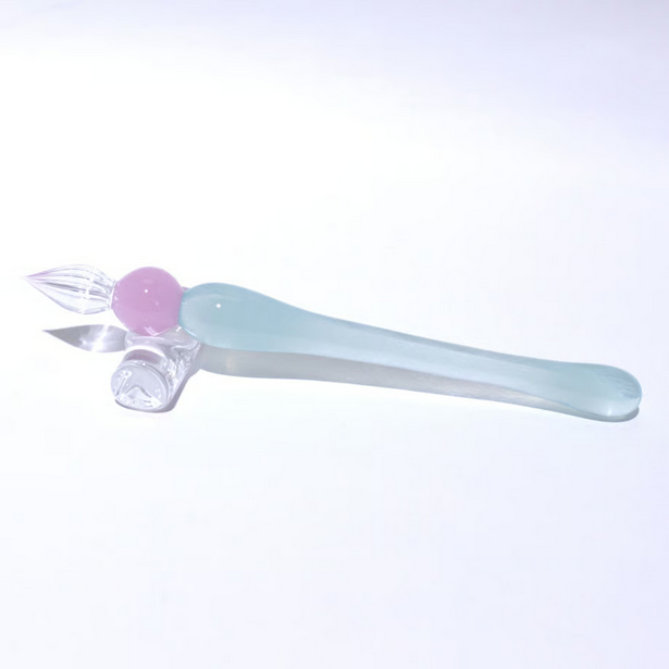 Japanese Glass Dip Pen - Short / Light Blue - , Gifts for Writers