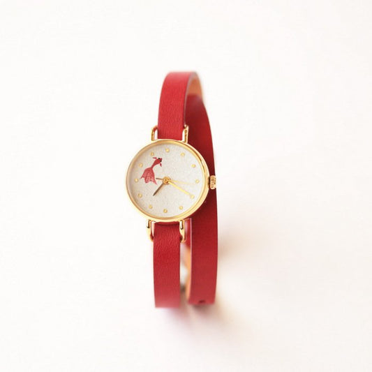 Women's Wristwatch - Goldfish, Japanese handmade wrist watch