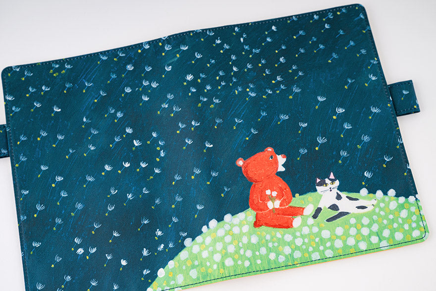 Keiko Shibata: Gentle breeze in a dandelion field [Hobonichi Cousin (A5) Techo Cover] (Cover Only)