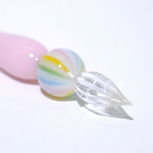 Japanese Glass Dip Pen - Candy / Cherry Blossom Pink - , Gifts for Writers