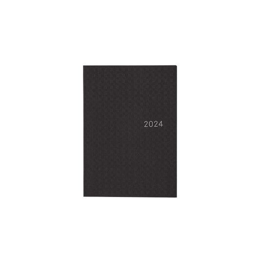 Sale! 2024 Hobonichi Techo Paper Series: Black Gingham HON / A6 Size / Daily / Jan start / Mon start - English Edition