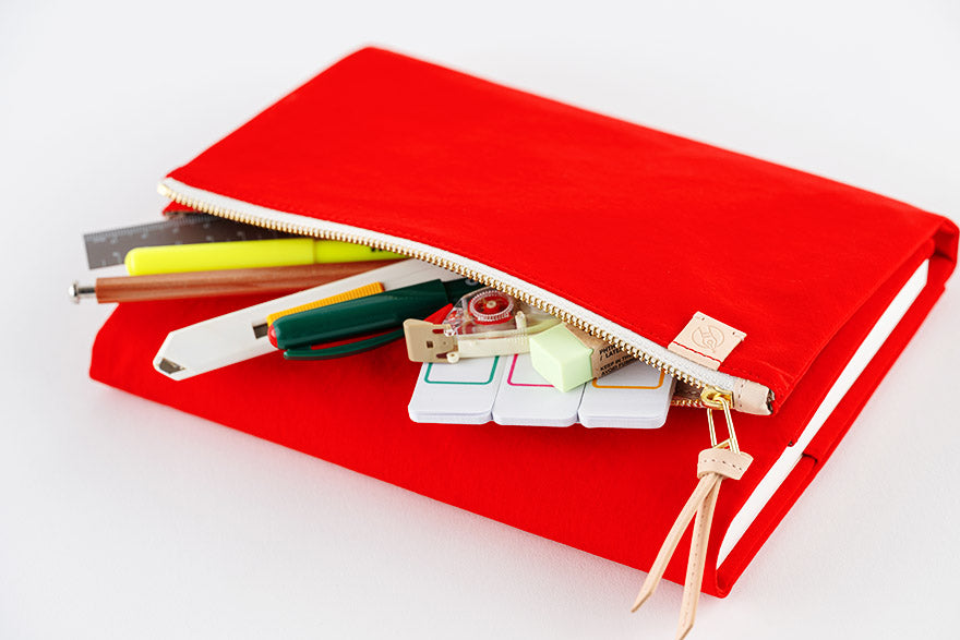 Tragen: Red [Hobonichi Cousin (A5) Techo Cover] (Cover Only)