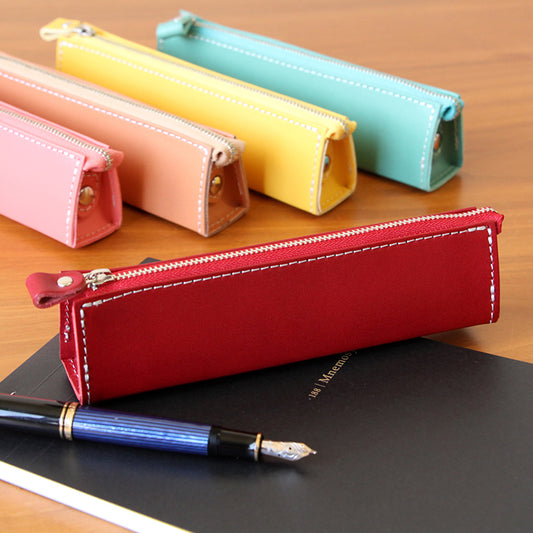 High Quality Himeji Leather Pencil Case, Japanese leather pencil case, Japanese leather pen case
