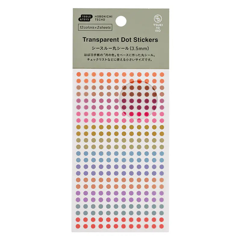 PRE-ORDER TSUKI no IRO: Dot Stickers ,  2026 Hobonichi Accessories