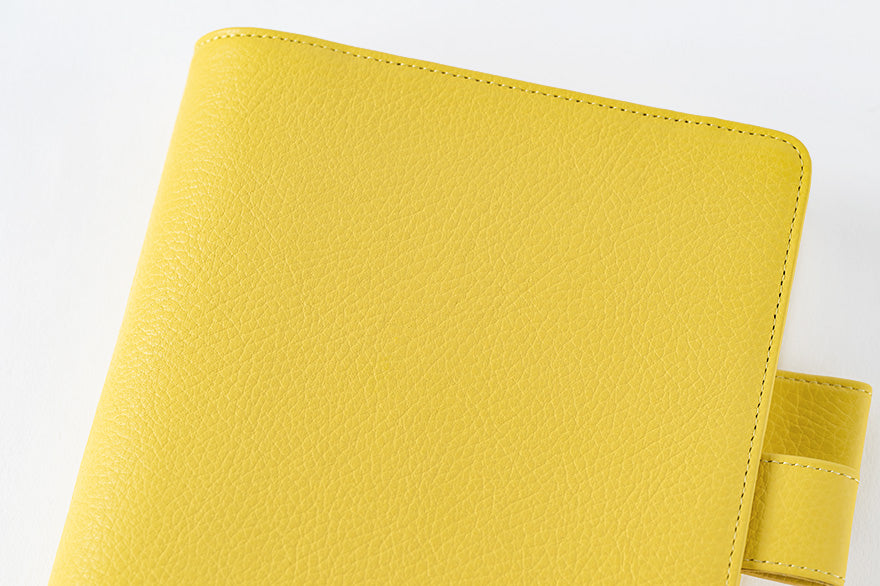 Leather: Brilliant Yellow [Hobonichi Cousin (A5) Techo Cover] (Cover Only)