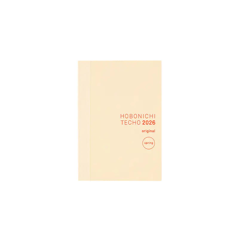 Hobonichi Techo 2026 Spring April Start - Hobonichi Techo 2026 Japanese Original Book (April Start) A6 Size / Daily / Apr start / Mon or Sun start - Japanese Edition