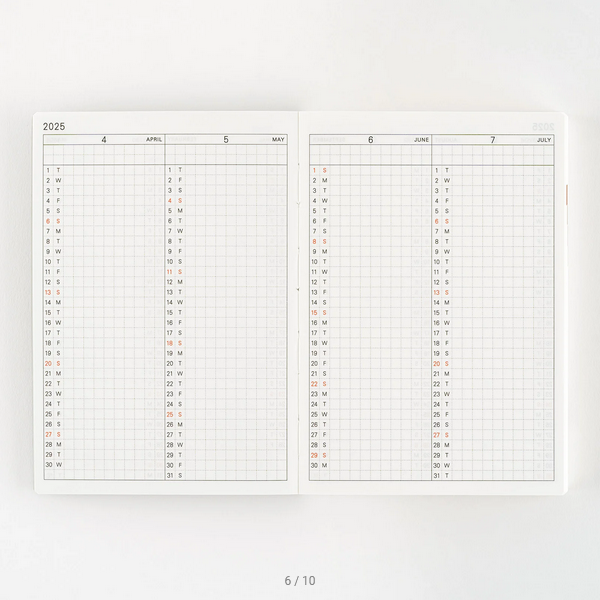 Sale! Hobonichi Techo 2025 English Planner Book (January Start) A6 Size / Daily / Jan start / Mon start