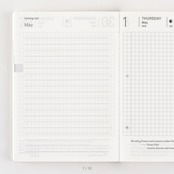 Sale! Hobonichi Techo 2025 English Planner Book (January Start) A6 Size / Daily / Jan start / Mon start