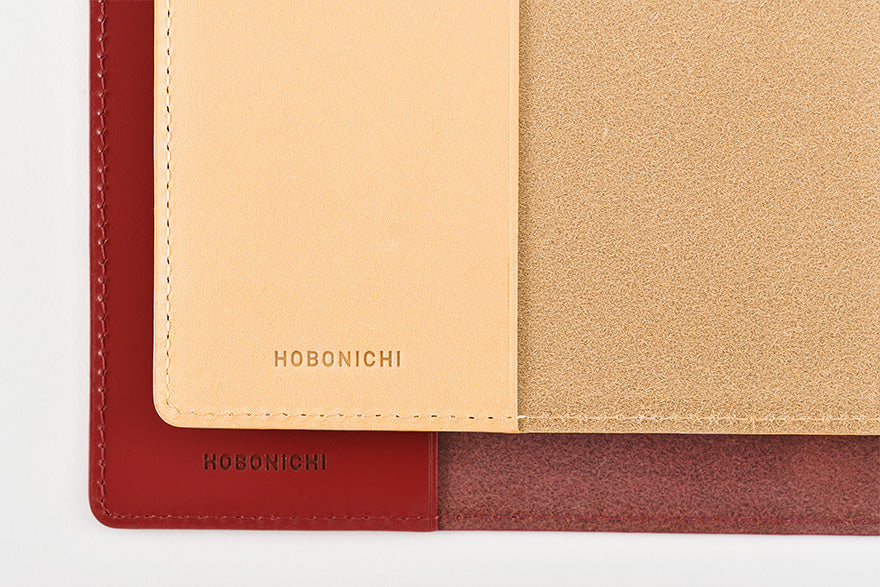 Hobonichi 5-Year Techo Leather Cover (Red) A6 Size (fits 5-Year Techo) (Cover Only)
