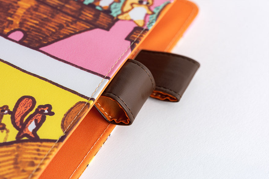 100%ORANGE: Where’s the Squirrel Going [Hobonichi Cousin (A5) Techo Cover] (Cover Only)
